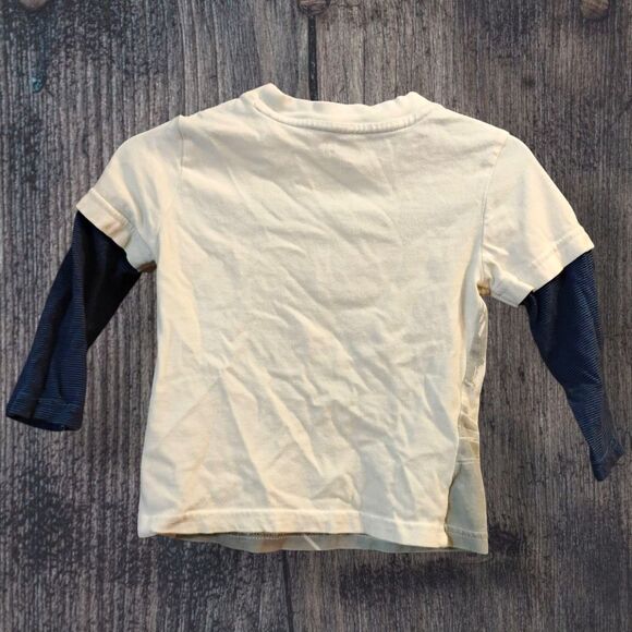 18-24m Crazy 8 Skateboard Robot Double Sleeve Toddler Long Sleeve Tee Shirt - Picture 2 of 7